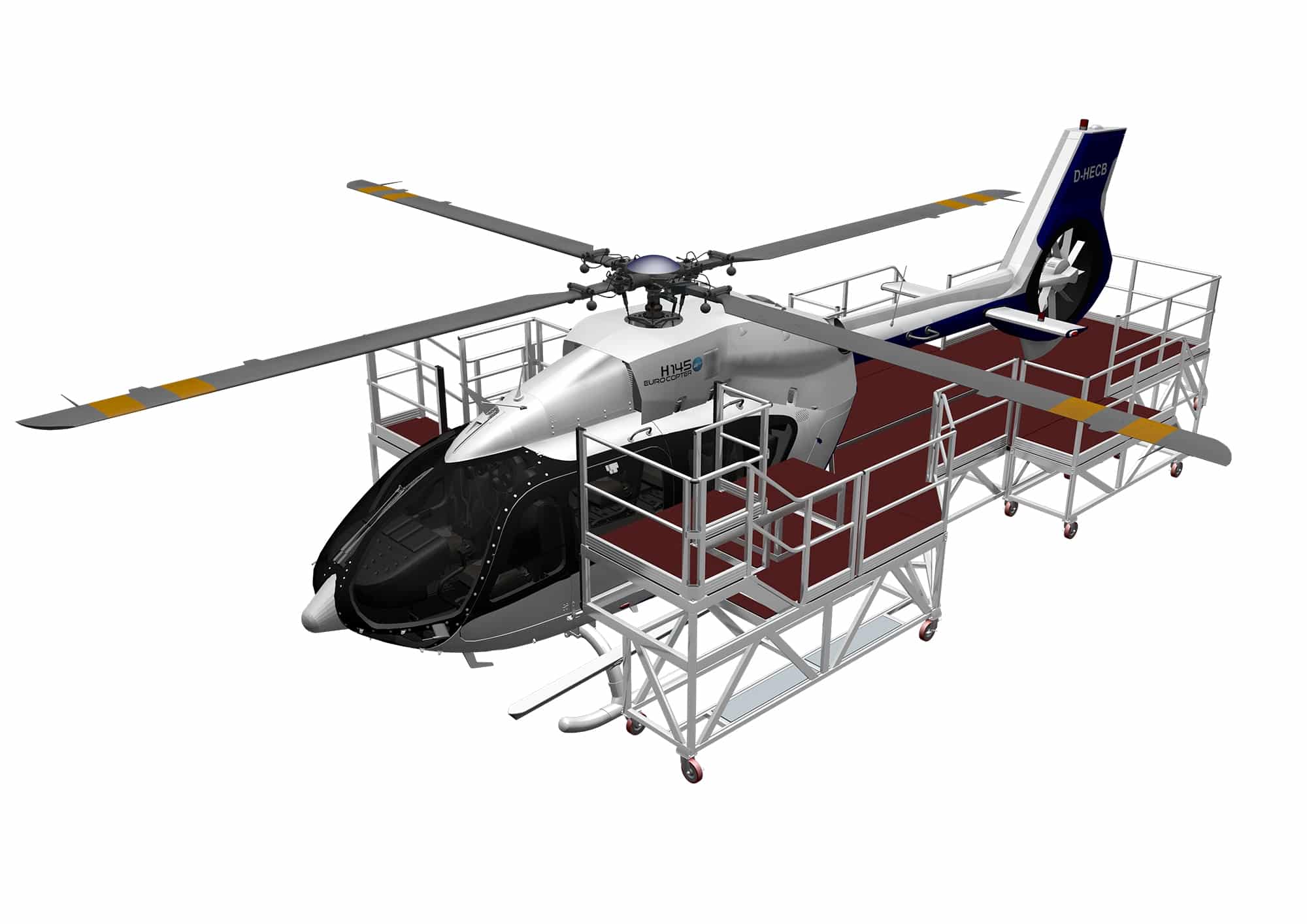 airbus h145 helicopter dock hanger maintenance 10 1  1